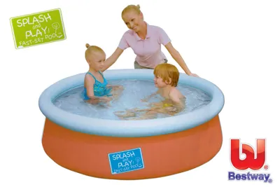 Produktbild von Planschbecken Fast Set Pool orange mini 152 x 38 cm Bestway