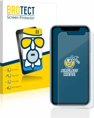 A product shot of a screen protector packaging and the screen protector itself.