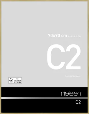 Produktbild von nielsen Aluminium Bilderrahmen C2, 70x90 cm, Struktur Gold Matt