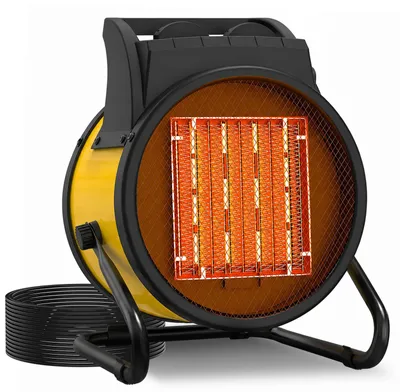 Imagen del producto de Calentador eléctrico para invernaderos de 3000 W - Naranja - Portátil y compacto, ideal para talleres e invernaderos