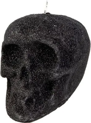 Produktbild von Kerze - Totenschädel - braun - ca. 10 x 7,5 x 10 cm