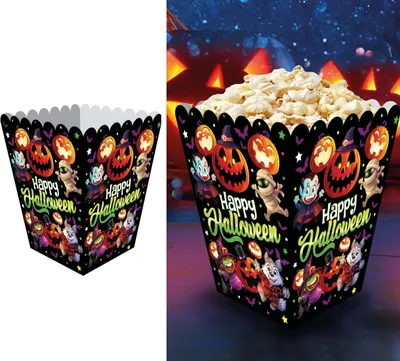 Produktbild von Halloween "Kleine Monster" | Popcorn Boxen 60x33cm/6Stk.
