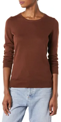 Produktbild von A. Essentials Damen Leichter, Langärmeliger Pullover Mit Rundhalsausschnitt (Erh