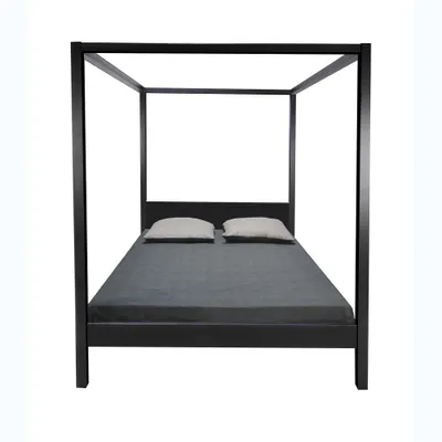 Produktbild von HIMMELBETT ROMANCE / Doppelbett 140x190 - Schwarz
