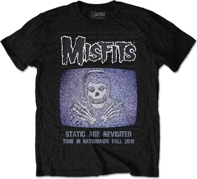 Produktbild von Misfits - Statisches Uni Small T-Shirt - Schwarz