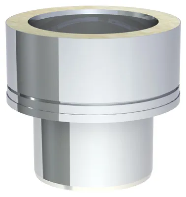 Produktbild von Jeremias DW-ECO 2.0 doppelwandig Edelstahl Abgassystem 250mm Innendurchmesser 250mm  für Öl Gas Festbrennstoffe Außenwandmontage Verbindungsleitungen