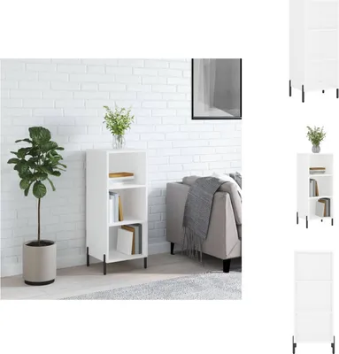 Obrázek produktu pro vidaXL Příborník bílý 34,5x32,5x90 cm Materiál na bázi dřeva - Příborníky