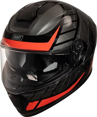 Produktbild von Craft Fiberglas Integralhelm Toursport Rot Dekor #24 S