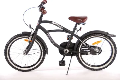 Obrázok produktu pre Volare Black Cruiser detský bicykel - chlapci - 18 palcov - čierny - 95 % zmontovaný