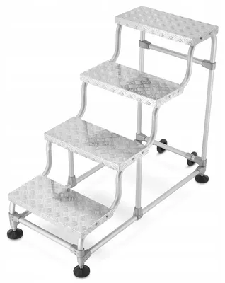 Zdjęcie produktu dla Aluminiowa drabina magazynowa schodki schody 1x4