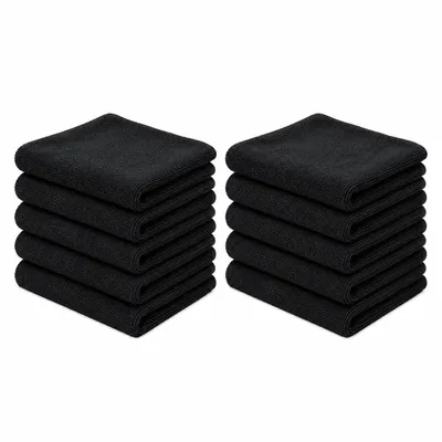 Produktbild von 10-teiliges Set von Schulhandtüchern, Größe 30x50 cm, schwarz