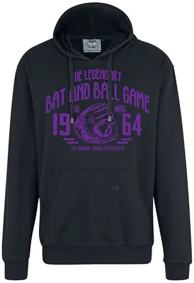 Produktbild von Übergrößen Kapuzen-Sweatshirt AHORN Legandary Ball Game lila Iron Grey 3XL