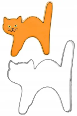 Produktbild von EkoForemki Keksform 6,6cm "Verängstigte Katze" Ausstecher