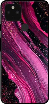 Immagine prodotto di Custodia per Google Pixel 4A 5G con stampa in marmo - TPU Backcover Case Marble Design - Viola Rosa