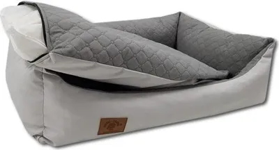 Obrázok produktu pre Pelech pre psa svetlosivý 100x70 cm - umývateľný vankúš pre psa - vodotesný pelech pre psa