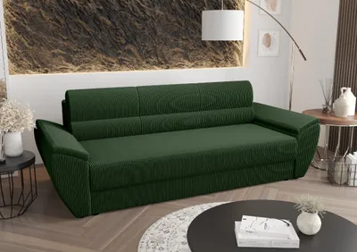 Produktbild von Roe Furniture Schlafsofa Rebi Bis, Grün, 240 x 78 cm, mit Stauraum