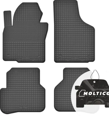 Produktbild von Gummimatten mit Rand Auto Fußmatten Gummi Automatten Passgenau 4-teilig Set - passend für Volkswagen Passat B7 2010-2014