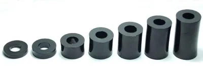 Zdjęcie produktu dla 10x ŚRUBY DYSTANSOWE PLASTIKOWE M5 x GRUBOŚĆ 6MM ŚRUBY Tuleje dystansowe okrągłe Tuleje dystansowe czarne