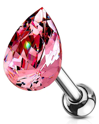 Produktbild von Helix & Tragus Ohr Piercing „Tropfen“ Pink