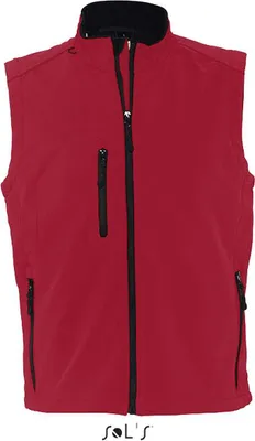 Produktbild von SOLs 46601 | Mens Sleeveless Softshell Rallye Weste / Bodywarmer - Farbe: Pepper Red - Größe: XXL