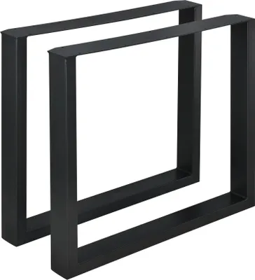 Immagine prodotto di In And OutdoorGambe da tavolo Meaghan - base in acciaio - set di 2 - gamba da tavolo a U - 80 x 72 cm - nero
