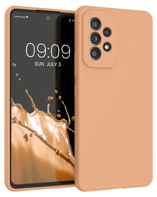 Produktbild von kwmobile Handyhülle für Samsung Galaxy A53 5G Hülle - Case Silikon - Kabelloses Laden - Schutzhülle Cover in Macchiato