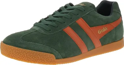 Produktbild von Gola Harrier Suede - Herren Sneaker - Evergreen-Moody-Orange-Navy, Größe:45 EU