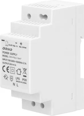 Image de Bloc d'alimentation pour rail DIN 24VDC 1A 24W OR-PSU-1647