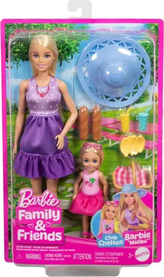 Image de Mattel Poupées Barbie Malibu et Chelsea au pique-nique JBF43