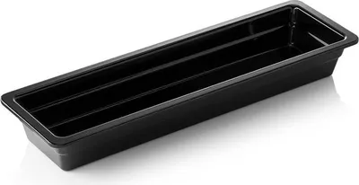 Produktbild von GN Behälter GN 65 BLACK 2/4-065 mm, schwarz, Melamin