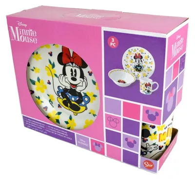 Zdjęcie produktu dla Porcelanowy zestaw naczyń Zestaw śniadaniowy 3 szt.