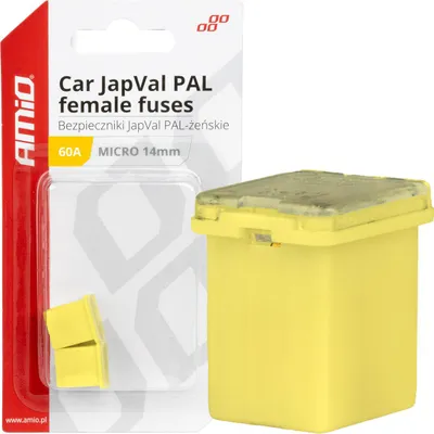 Produktbild von Auto-Sicherungen 60A JAPVAL PAL weiblich, 2er Blisterpackung, AMIO-03456