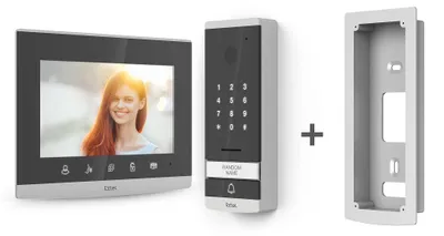 Obrázok produktu pre Extel 720309 Videocitofono 7 pollici tastiera touch codice integrato grigio visione notturna infrarossi, portata 100 m Extel