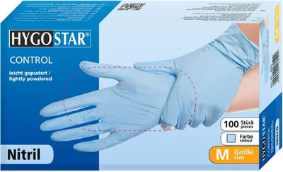 Produktbild von Hygostar Nitril-Handschuhe "Control" | 100 Stück : L Größe: L