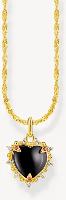 Produktbild von Thomas Sabo KE2297-995-11-L45V Vergoldete Kette mit Heart Romance Anhänger Damen