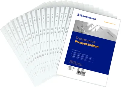 Produktbild von Obal na brožuru 1500 DIN A4 PP transparentní 10 ks / balení.