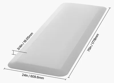 Zdjęcie produktu dla Mata antypoślizgowa przy łóżku 61x178 cm 2 cm gruba dla seniorów