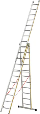 Produktbild von Euro-Light Mehrzweckleiter 3-tlg. Mod. 207 - Sprossenzahl: 3 x 11
