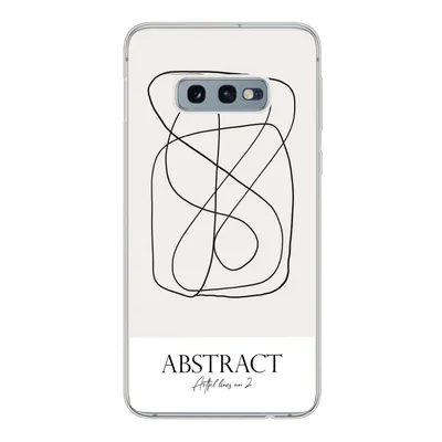 Produktbild von MuchoWow® Handyhülle Schutzhülle Hülle für Samsung Galaxy S10e Kunst - Linienkunst - Abstrakt Silikon Softcase Handy Hülle - Handy