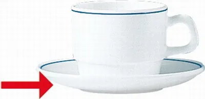Produktbild von 6x Kaffeeuntertasse 14 cm Kaffeeservice, Kaffeebecher