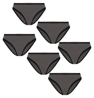 Produktbild von Bio-Baumwoll-Slip mit Spitze – 6er Pack