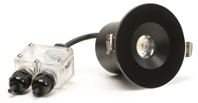 Productafbeelding van Inbouwspots, LED, 6W, zwarte glazen afwerking