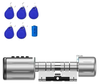 Zdjęcie produktu dla Inteligentny zamek, dostęp za pomocą odcisku palca, łączność Bluetooth, A32,5 x B32,5, bez bramki