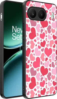 Produktbild von Smartphonica Telefon Fall geeignet für OnePlus Nord 4 mit Herzen drucken - Herzen Design TPU Backcover Fall - Kinder Fall mit Herzen Design