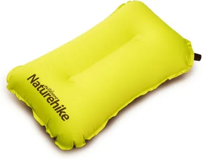 Produktbild von Naturehike Sponge Automatic Inflating Pillow Yellow | Bettkissen mit sanfter Nackenstütze, passend zur Halswirbelkurve, Polyestergewebe, waschmaschinenfest | 1 kg, 74 x 68 x 150 cm