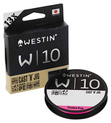 Zdjęcie produktu dla Plecionka wędkarska Westin W10 13-Braid Cast 'N' Jig Pickled Pink 110m 0.128mm 7.4kg 16Lbs
