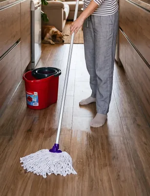 Productafbeelding van Moppkop XL, gemaakt van katoen, 250 gram, set van 3, voor het schoonmaken