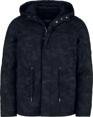 Produktbild von Black Premium by EMP Herren schwarze Winterjacke mit Einschubtaschen L
