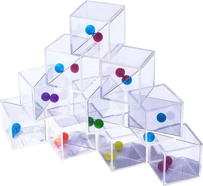 Produktbild von Transparante Spiegelblokken - 5 cm - 18dlg