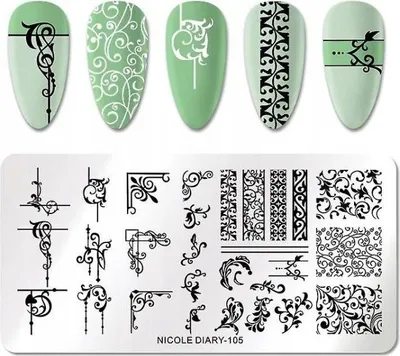 Produktbild von Nailart-Stempelplatte IORNAMENT